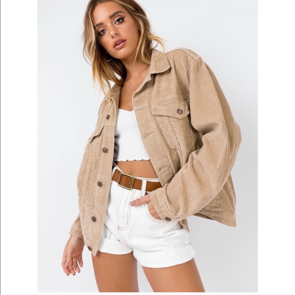 EUC Tan Corduroy Levi’s Signature Denim Jacket